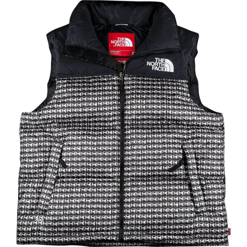 Жилет Supreme x The North Face Studded Nuptse Vest, черный 
Жилет Supreme x The North Face Studded Nuptse Vest, черный