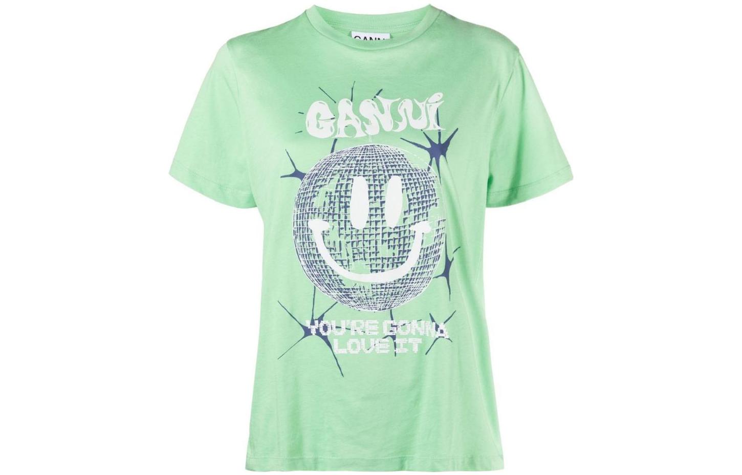 Футболка Light Jersey Smiley Relaxed 'Peapod' GANNI, зеленый
Футболка Light Jersey Smiley Relaxed 'Peapod' GANNI, зеленый