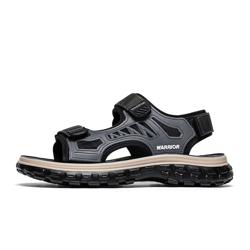 WARRIOR Пляжные сандалии мужские серо-черные
WARRIOR Пляжные сандалии мужские серо-черные