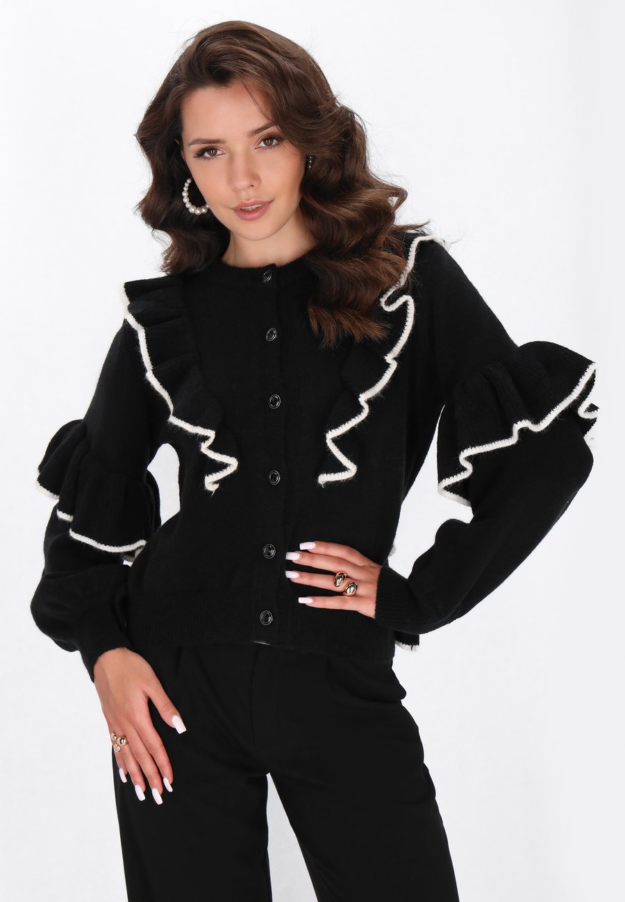 Кардиган faina Cardigan, Black White/Black
Кардиган faina Cardigan, Black White/Black