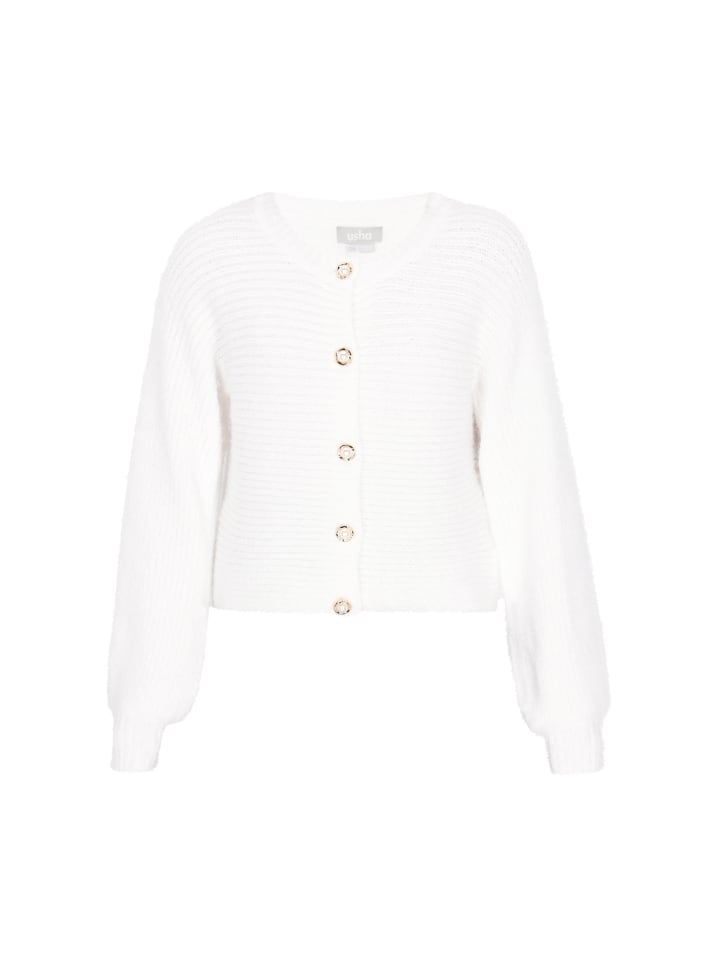 Женский кардиган цвета слоновая кость Usha
Женский кардиган цвета слоновая кость Usha