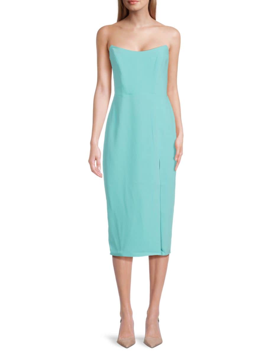 Платье миди без бретелек Chamberlain Amanda Uprichard, цвет Aqua
Платье миди без бретелек Chamberlain Amanda Uprichard, цвет Aqua
