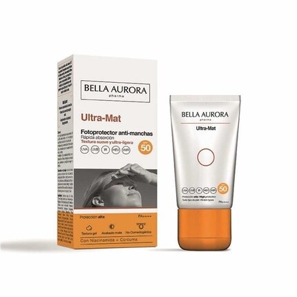 Bella Aurora Ultra-Mat Anti Blemish Солнцезащитный крем SPF50 50 мл
Bella Aurora Ultra-Mat Anti Blemish Солнцезащитный крем SPF50 50 мл