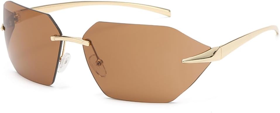 Мужские солнцезащитные очки Polygon для велоспорта, модные спортивные очки без оправы с защитой от УФ-излучения UV400, женские трендовые металлические солнцезащитные очки KTUCN, Gold Brown
Мужские солнцезащитные очки Polygon для велоспорта, модные спортивные очки без оправы с защитой от УФ-излучения UV400, женские трендовые металлические солнцезащитные очки KTUCN, Gold Brown