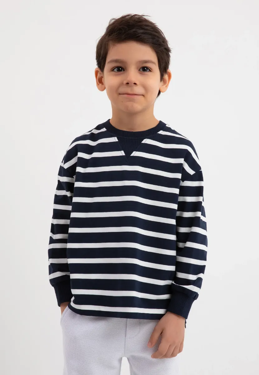 Рубашка Gulliver с длинными рукавами и полосатым принтом, голубой
Рубашка Gulliver с длинными рукавами и полосатым принтом, голубой