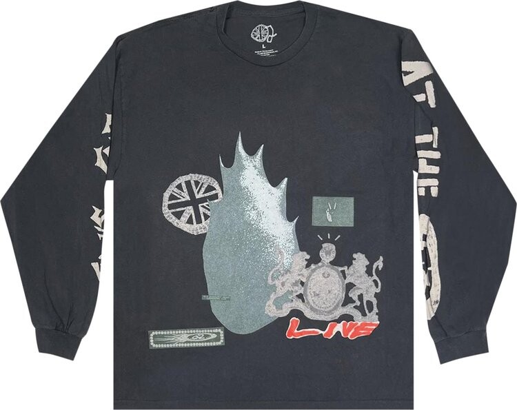 Лонгслив Cactus Jack by Travis Scott O2 Live Union Jack Long-Sleeve Tee 'Vintage Black', черный
Лонгслив Cactus Jack by Travis Scott O2 Live Union Jack Long-Sleeve Tee 'Vintage Black', черный