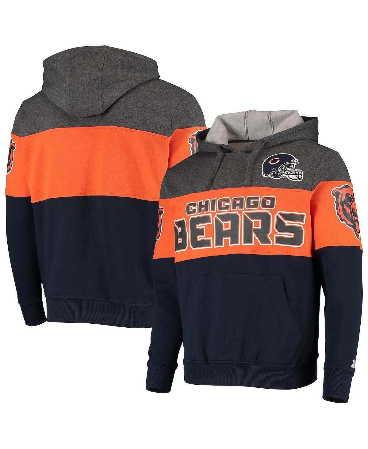 Мужская меланжевая серо-оранжевая толстовка с капюшоном chicago bears extreme fireballer Starter, мульти
Мужская меланжевая серо-оранжевая толстовка с капюшоном chicago bears extreme fireballer Starter, мульти
