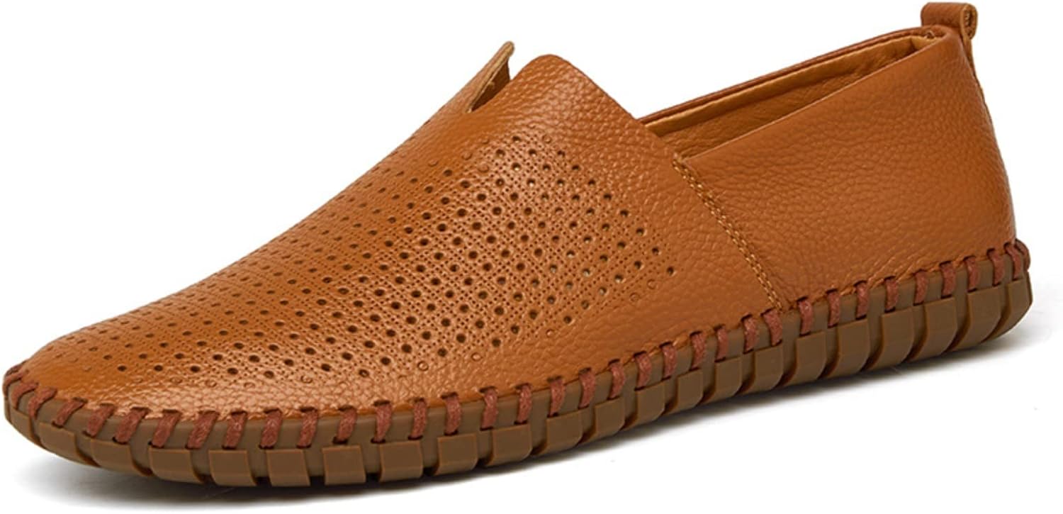 Мужские кожаные слипоны, мягкие деловые туфли для вождения, легкие повседневные мокасины, кожаная обувь в стиле бизнес-кэжуал Vannida, Brown Hollow
Мужские кожаные слипоны, мягкие деловые туфли для вождения, легкие повседневные мокасины, кожаная обувь в стиле бизнес-кэжуал Vannida, Brown Hollow