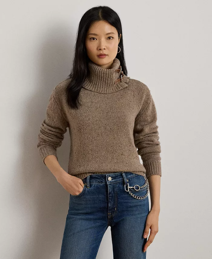 Женский водолазный свитер с пряжкой в меланжевом стиле Lauren Ralph Lauren, коричневый
Женский водолазный свитер с пряжкой в меланжевом стиле Lauren Ralph Lauren, коричневый