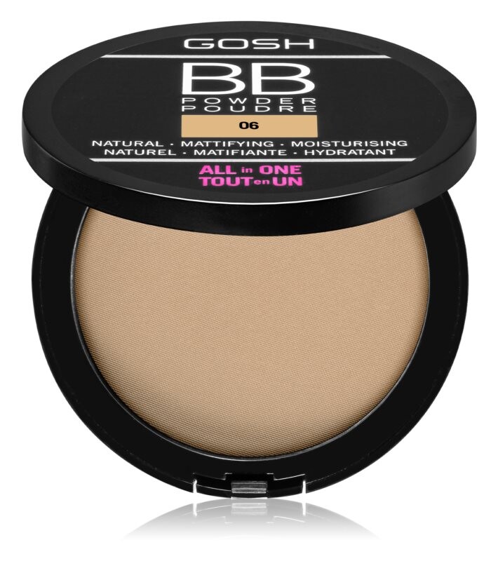 Матирующая пудра Gosh BB, оттенок 06 Warm Beige 6.5 г
Матирующая пудра Gosh BB, оттенок 06 Warm Beige 6.5 г
