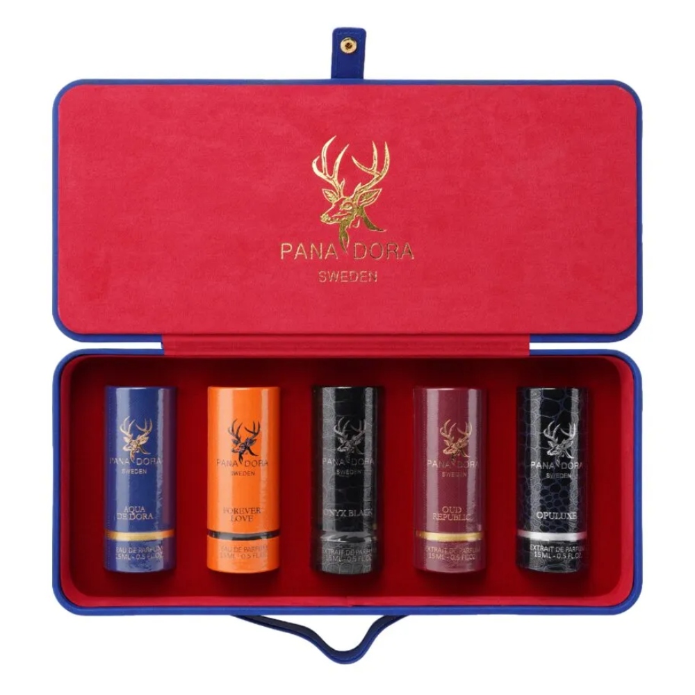 Набор парфюмерный Pana Dora Travel 2026, 5×15 мл, синий
Набор парфюмерный Pana Dora Travel 2026, 5×15 мл, синий