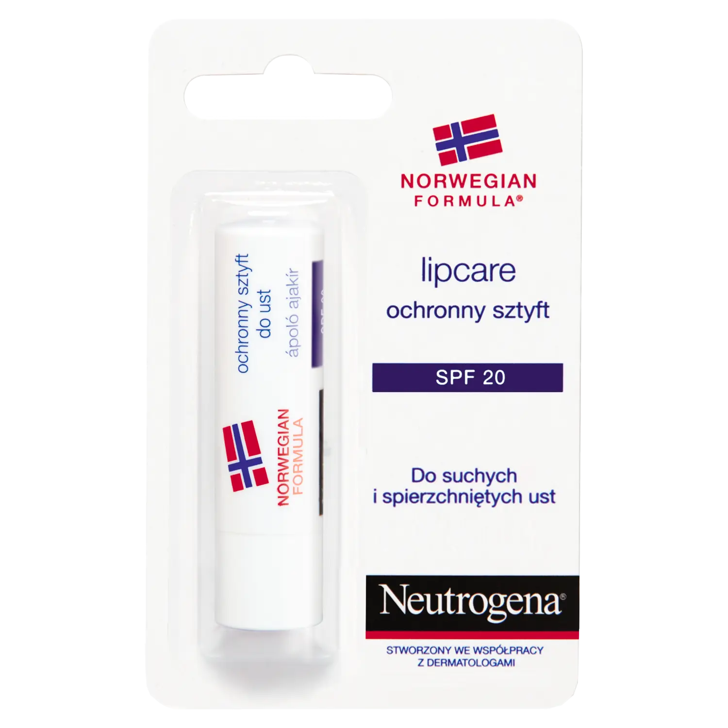 Neutrogena Formuła Norweska защитная губная помада SPF20, 4,8 г
Neutrogena Formuła Norweska защитная губная помада SPF20, 4,8 г