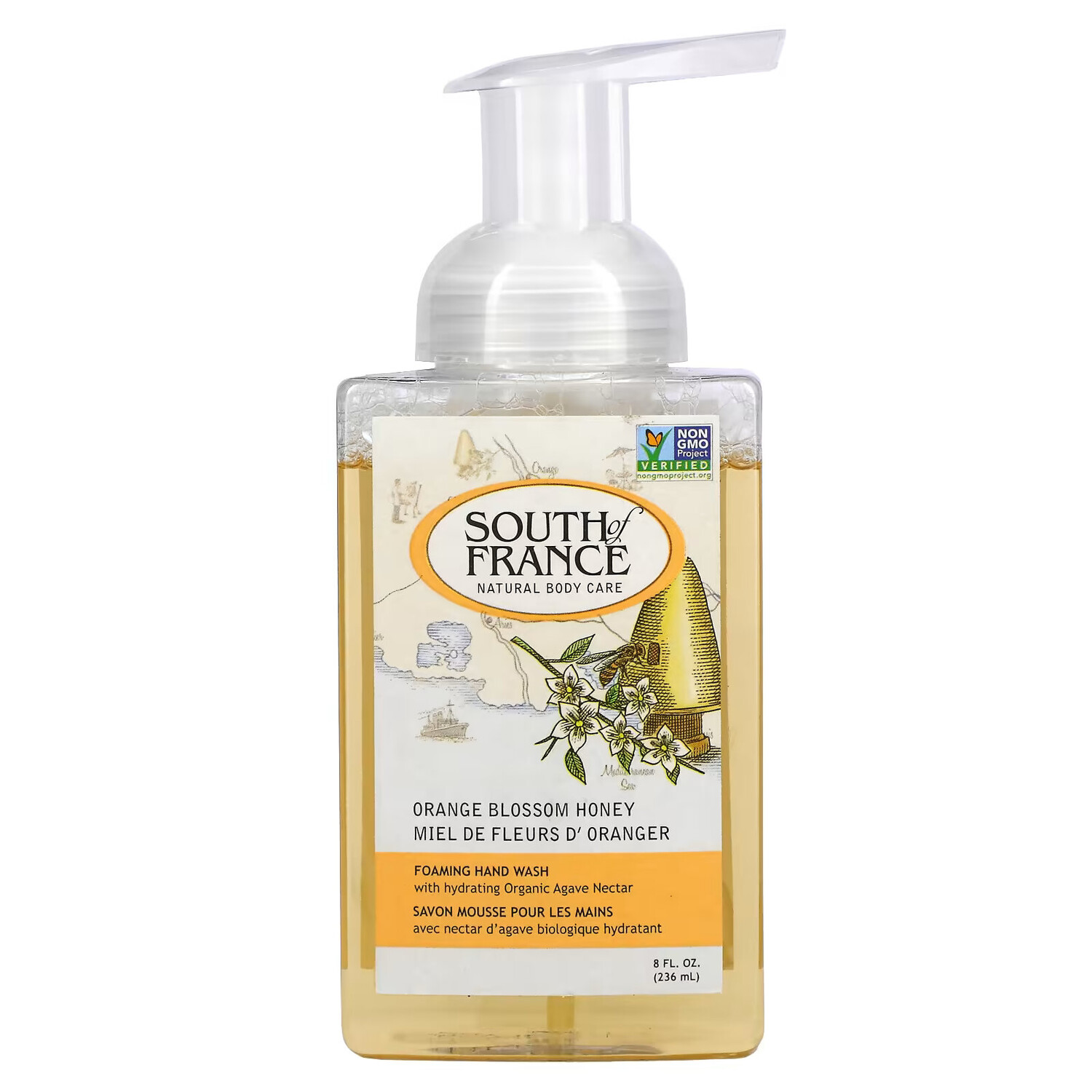 South of France, Пенка для мытья рук, цветок апельсин и мед, 8 ж. унц. (236 мл)
South of France, Пенка для мытья рук, цветок апельсин и мед, 8 ж. унц. (236 мл)