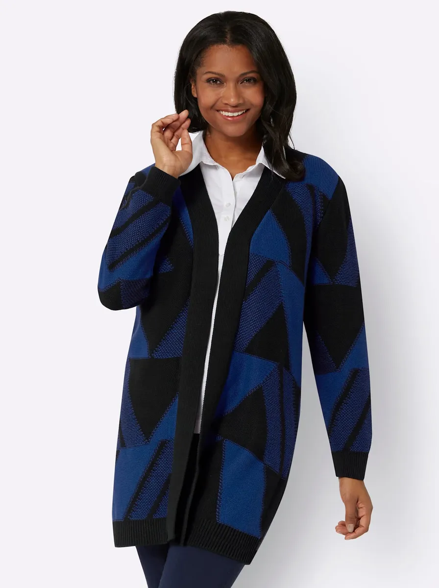 Вдохновение кардиган Inspirationen, цвет Royalblau-Schwarz-Gemustert
Вдохновение кардиган Inspirationen, цвет Royalblau-Schwarz-Gemustert