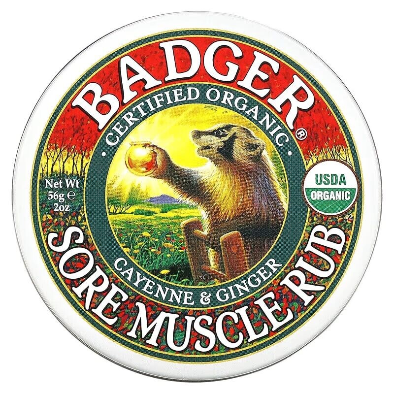 Органический крем от боли в мышцах Badger Company кайенский перец и имбирь, 56 гр
Органический крем от боли в мышцах Badger Company кайенский перец и имбирь, 56 гр