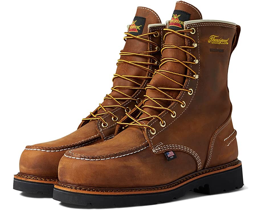 Ботинки American Heritage 8" Moc Toe Safety Waterproof Thorogood, бешеная лошадь
Ботинки American Heritage 8" Moc Toe Safety Waterproof Thorogood, бешеная лошадь