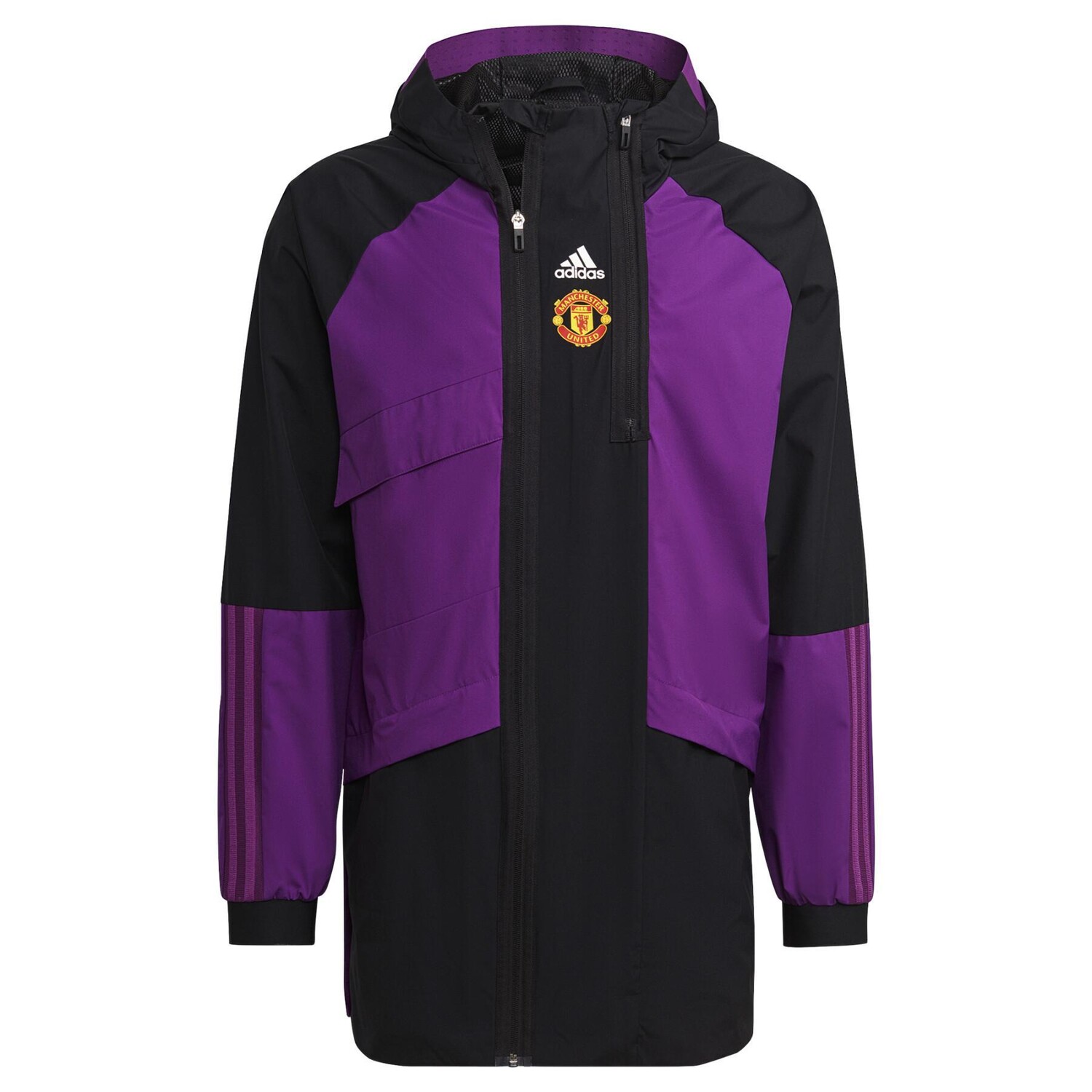 Куртка Adidas Manchester United Travel Drill, черный/фиолетовый
Куртка Adidas Manchester United Travel Drill, черный/фиолетовый