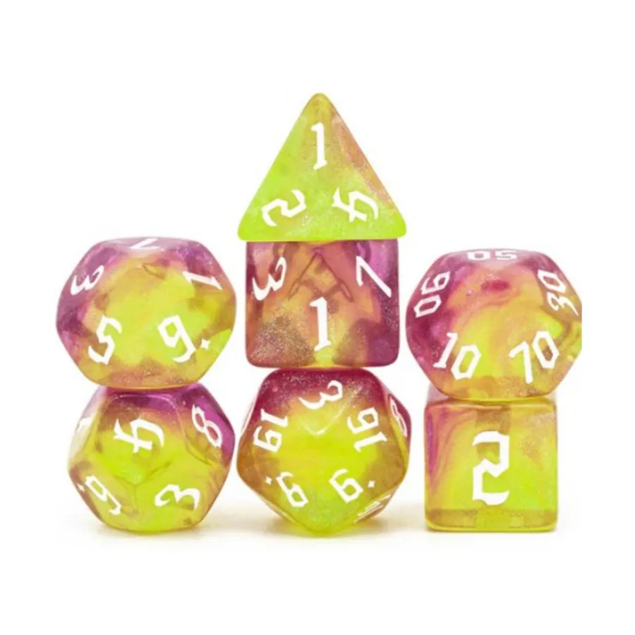 Набор Poly — Сумеречный элементаль с белым (7), Dice Sets - Resin/Acrylic - Rainbow & Multi-Colored (Foam Brain Games)
Набор Poly — Сумеречный элементаль с белым (7), Dice Sets - Resin/Acrylic - Rainbow & Multi-Colored (Foam Brain Games)