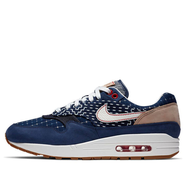Кроссовки denham x air max 1 Nike, синий 
Кроссовки denham x air max 1 Nike, синий