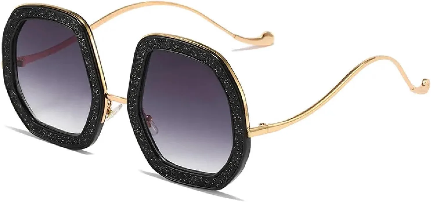 Большие солнцезащитные очки для женщин, роскошные блестящие солнцезащитные очки для мужчин, защита от УФ-излучения UV400, винтажные TOIPASTN, Gradient Gray
Большие солнцезащитные очки для женщин, роскошные блестящие солнцезащитные очки для мужчин, защита от УФ-излучения UV400, винтажные TOIPASTN, Gradient Gray