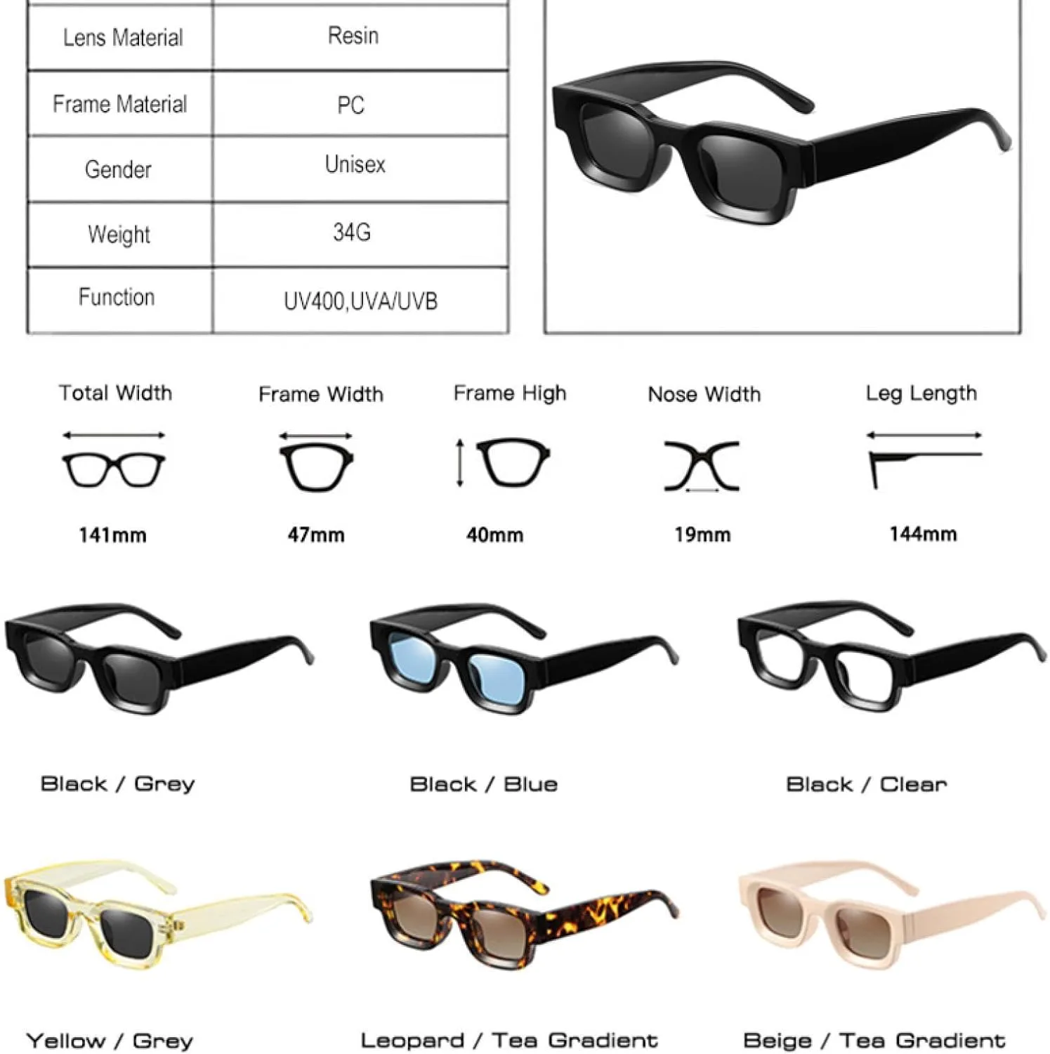 Популярные модные маленькие солнцезащитные очки для женщин в стиле ретро-панк, солнцезащитные очки UV400 для мужчин. Модные солнцезащитные очки TVTBBVV, Black Blue
Популярные модные маленькие солнцезащитные очки для женщин в стиле ретро-панк, солнцезащитные очки UV400 для мужчин. Модные солнцезащитные очки TVTBBVV, Black Blue