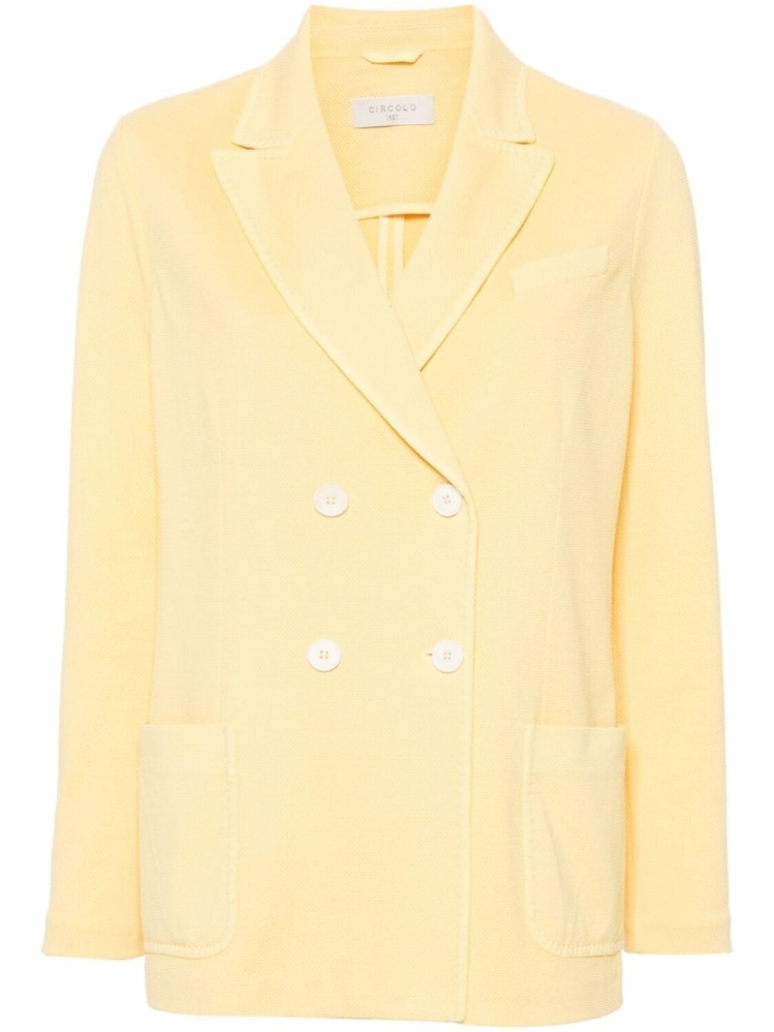 Circolo 1901 фактурный двубортный пиджак, желтый
Circolo 1901 фактурный двубортный пиджак, желтый