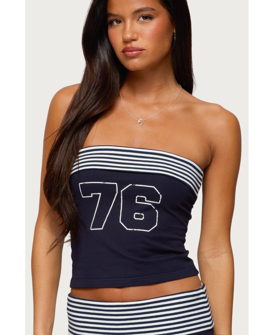 Женский полосатый топ-бандо 76 размера Edikted, Navy-and-white
Женский полосатый топ-бандо 76 размера Edikted, Navy-and-white