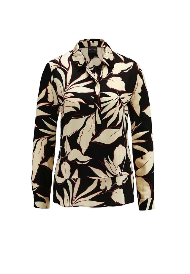 Блузка из нежной вискозы с цветочным принтом. Madeleine, мультиколор 
Блузка из нежной вискозы с цветочным принтом. Madeleine, мультиколор