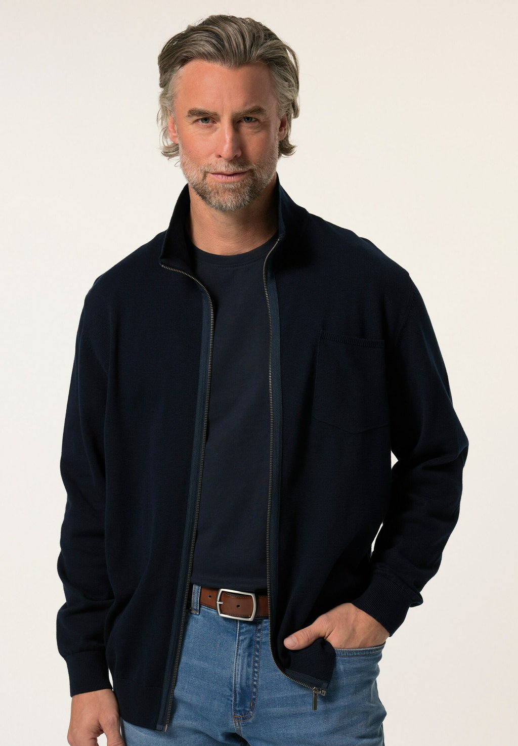 Кардиган STEHKRAGEN ZIPPER BOSTON PARK, темно-синий
Кардиган STEHKRAGEN ZIPPER BOSTON PARK, темно-синий