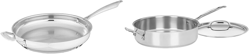 Профессиональная сковорода Cuisinart из нержавеющей стали с подставкой, 12 дюймов, нержавеющая сталь, сотейник емкостью 5,5 литра с крышкой, вспомогательной ручкой, Chef's Classic, 733-30H
Профессиональная сковорода Cuisinart из нержавеющей стали с подставкой, 12 дюймов, нержавеющая сталь, сотейник емкостью 5,5 литра с крышкой, вспомогательной ручкой, Chef's Classic, 733-30H