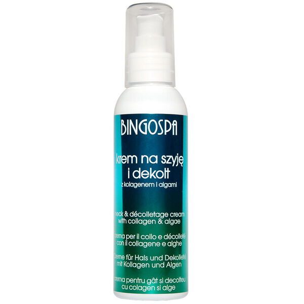 Крем для шеи и декольте с коллагеном и водорослями, 135 г Bingospa
Крем для шеи и декольте с коллагеном и водорослями, 135 г Bingospa