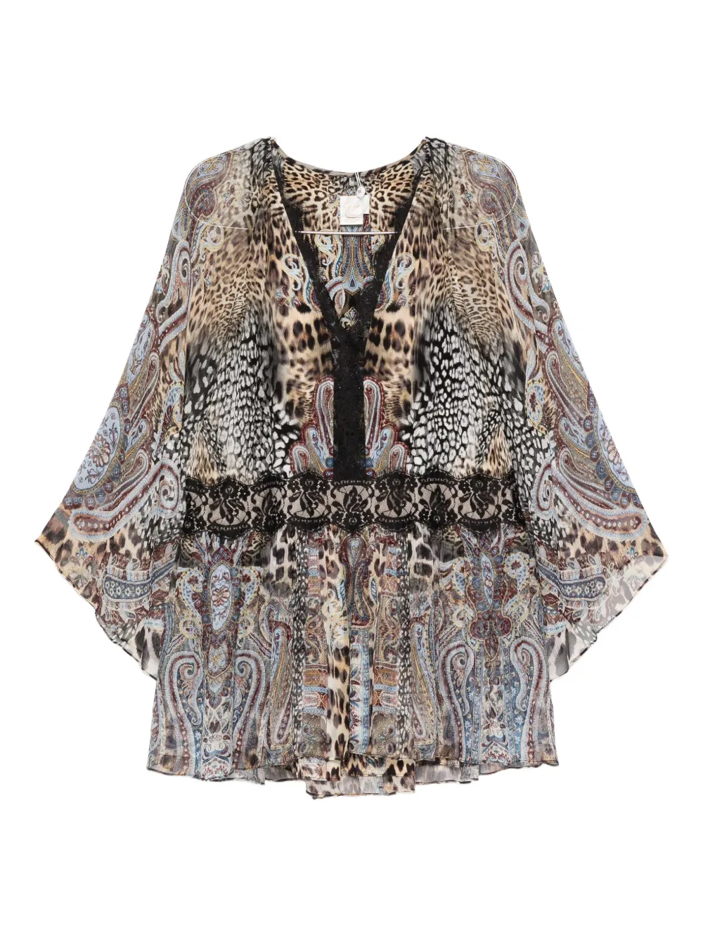 Платье с animal-принтом и кружевной отделкой Camilla, нейтральный
Платье с animal-принтом и кружевной отделкой Camilla, нейтральный