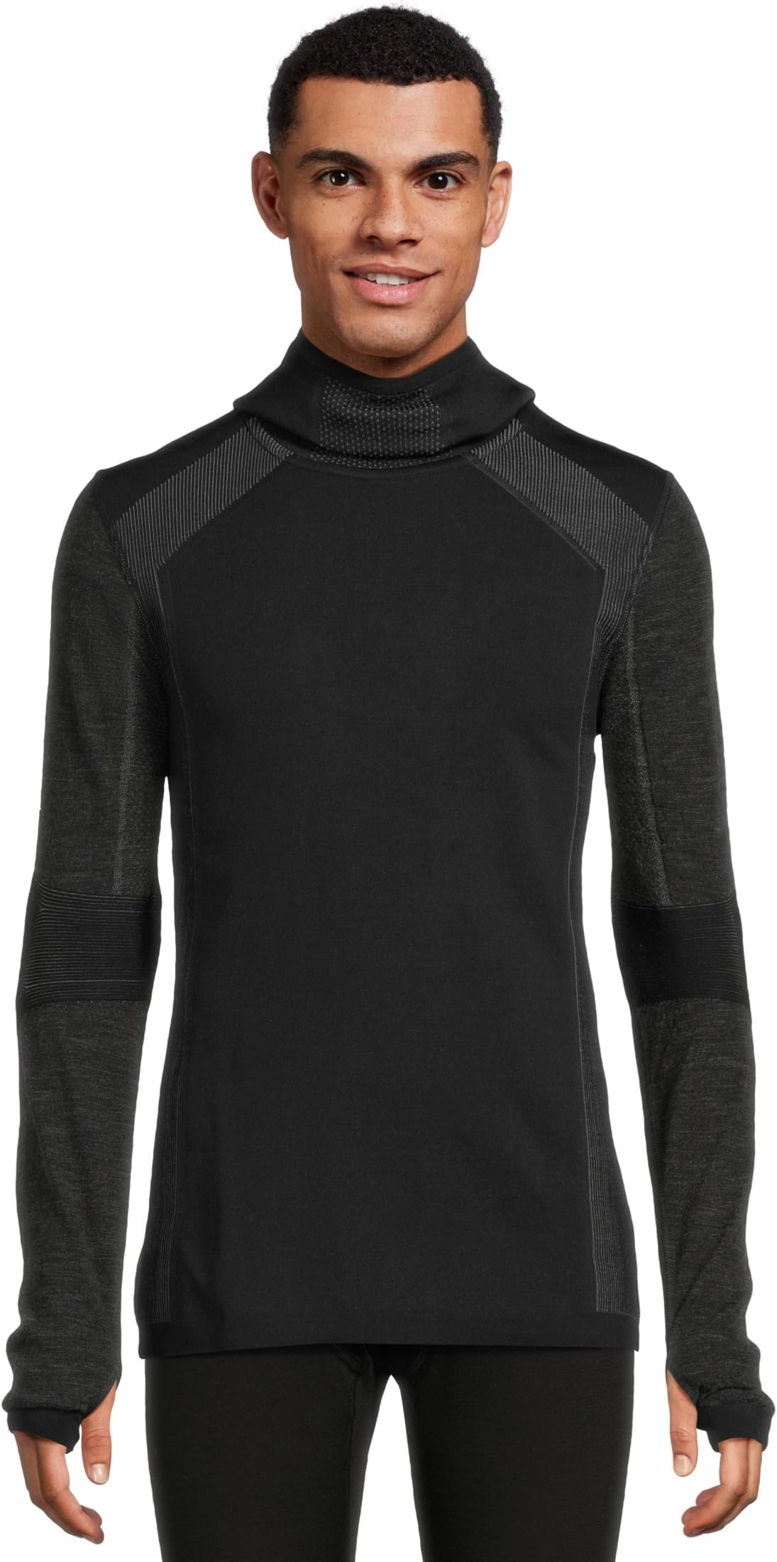 Базовый слой Smartwool Intraknit Thermal Merino Base Layer Hoodie, цвет Black/Charcoal 
Базовый слой Smartwool Intraknit Thermal Merino Base Layer Hoodie, цвет Black/Charcoal