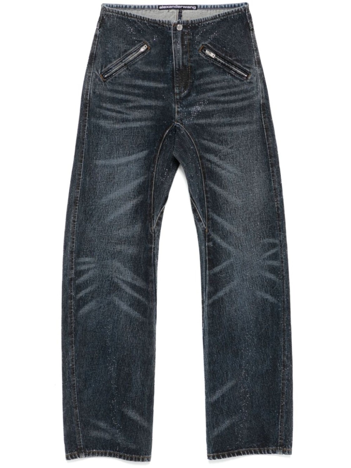 Джинсы со стразами Alexander Wang, синий
Джинсы со стразами Alexander Wang, синий