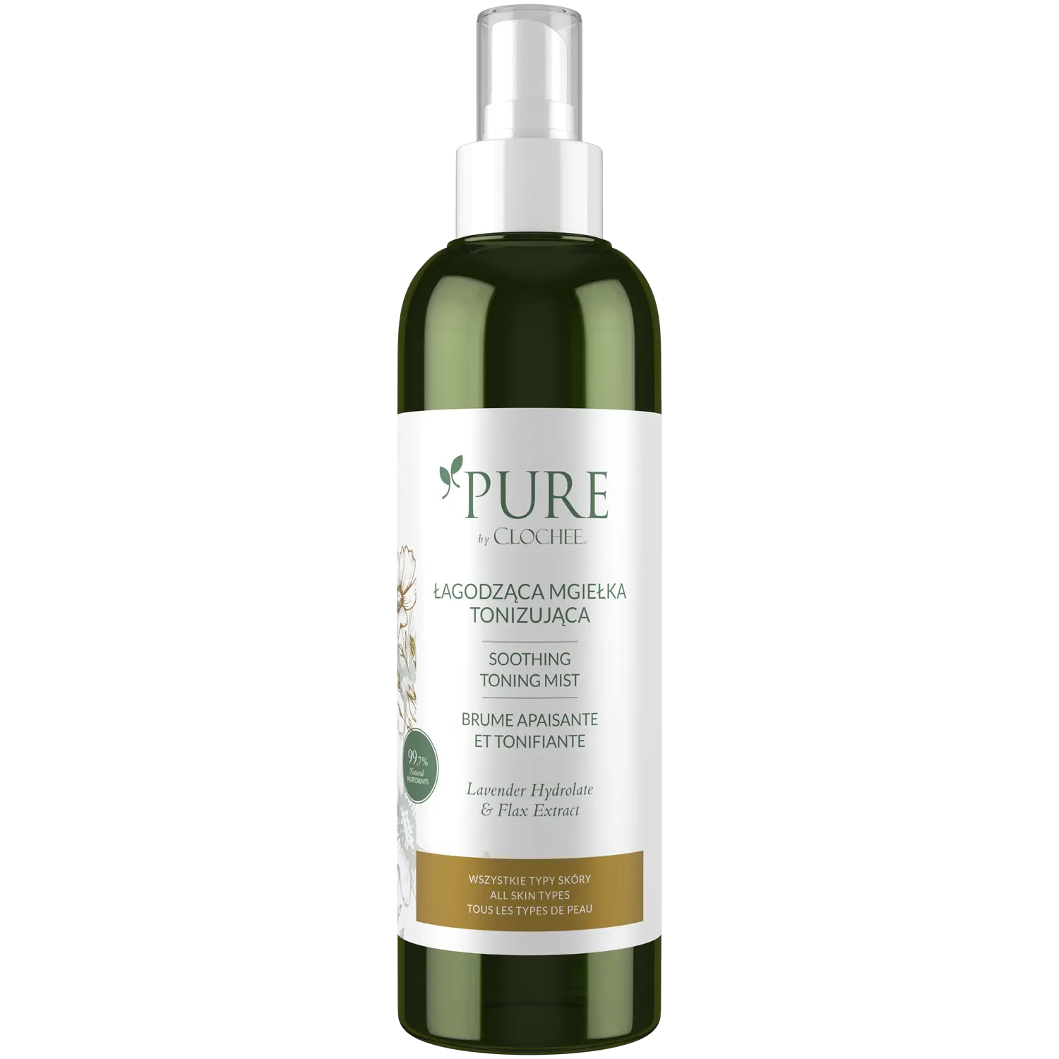 Pure By Clochee успокаивающий тонизирующий спрей для лица, 200 мл
Pure By Clochee успокаивающий тонизирующий спрей для лица, 200 мл