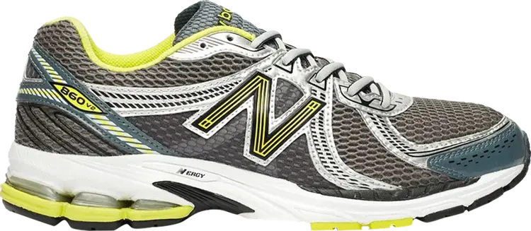 Кроссовки New Balance 860v2 'Grey Yellow', серый
Кроссовки New Balance 860v2 'Grey Yellow', серый