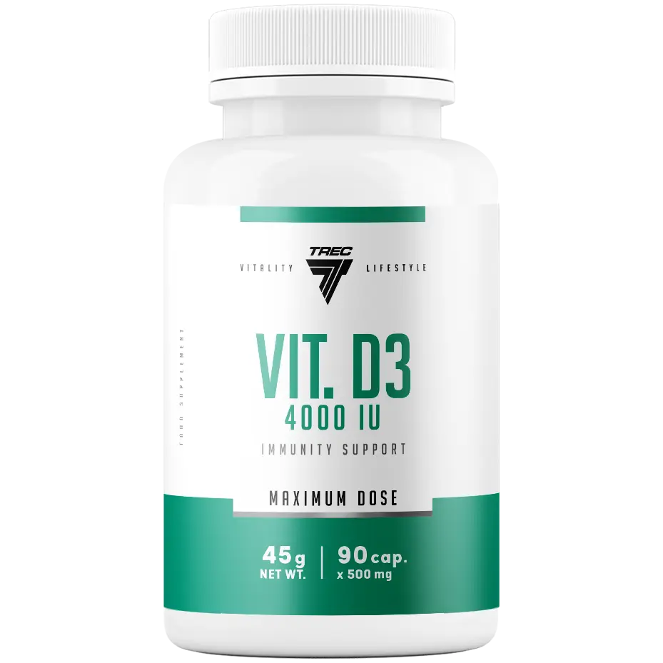 Trec Vitality Vitaminum D3 биологически активная добавка, 90 капсул/1 упаковка
Trec Vitality Vitaminum D3 биологически активная добавка, 90 капсул/1 упаковка