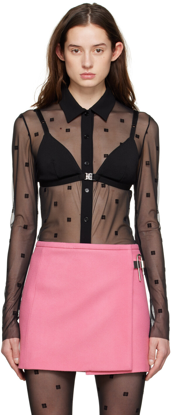 Черный бюстгальтер Press-Release Givenchy
Черный бюстгальтер Press-Release Givenchy