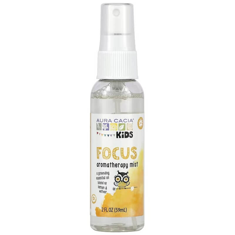 Ароматерапевтический спрей Focus Aura Cacia Kids, 59 мл
Ароматерапевтический спрей Focus Aura Cacia Kids, 59 мл
