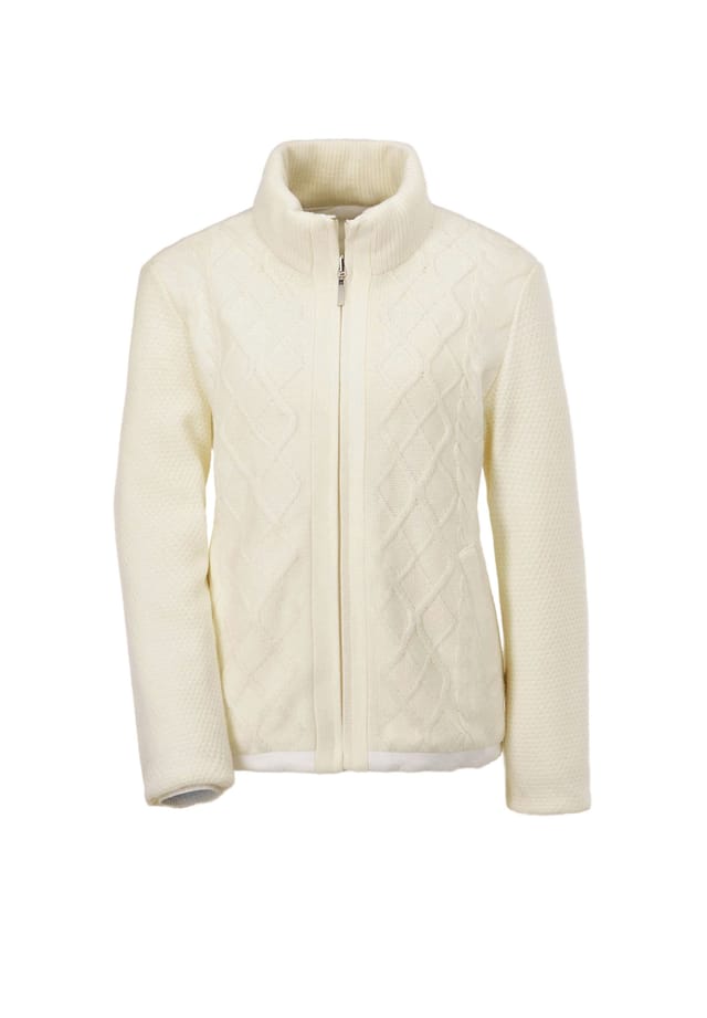 Короткий размер: двусторонняя куртка в трикотажном или стеганом исполнении. Goldner, белый
Короткий размер: двусторонняя куртка в трикотажном или стеганом исполнении. Goldner, белый