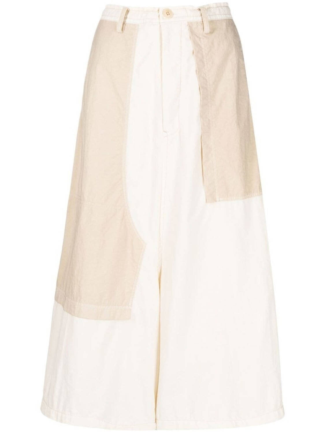 Широкие брюки с низким шаговым швом Y's, бежевый
Широкие брюки с низким шаговым швом Y's, бежевый