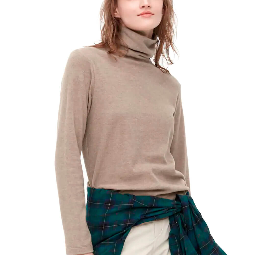 Лонгслив Uniqlo Heattech Fleece Turtleneck, бежевый
Лонгслив Uniqlo Heattech Fleece Turtleneck, бежевый