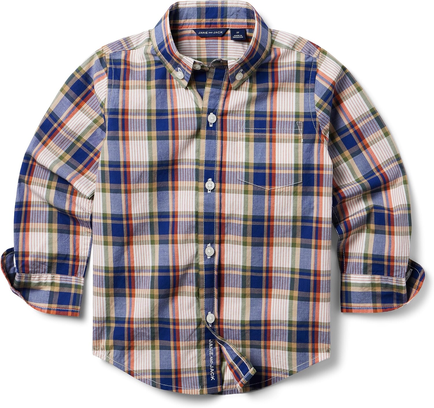 Рубашка Janie and Jack Poplin Button-Up Shirt, синий
Рубашка Janie and Jack Poplin Button-Up Shirt, синий