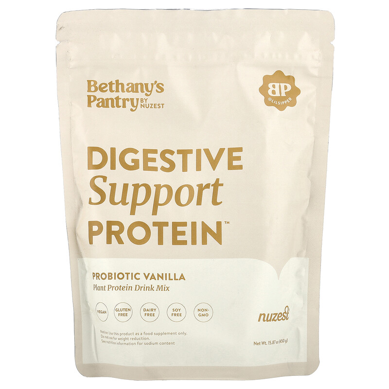 Nuzest, Digestive Support Protein , смесь для приготовления растительного протеина, пробиотик и ваниль, 450 г (15,87 унции)
Nuzest, Digestive Support Protein , смесь для приготовления растительного протеина, пробиотик и ваниль, 450 г (15,87 унции)