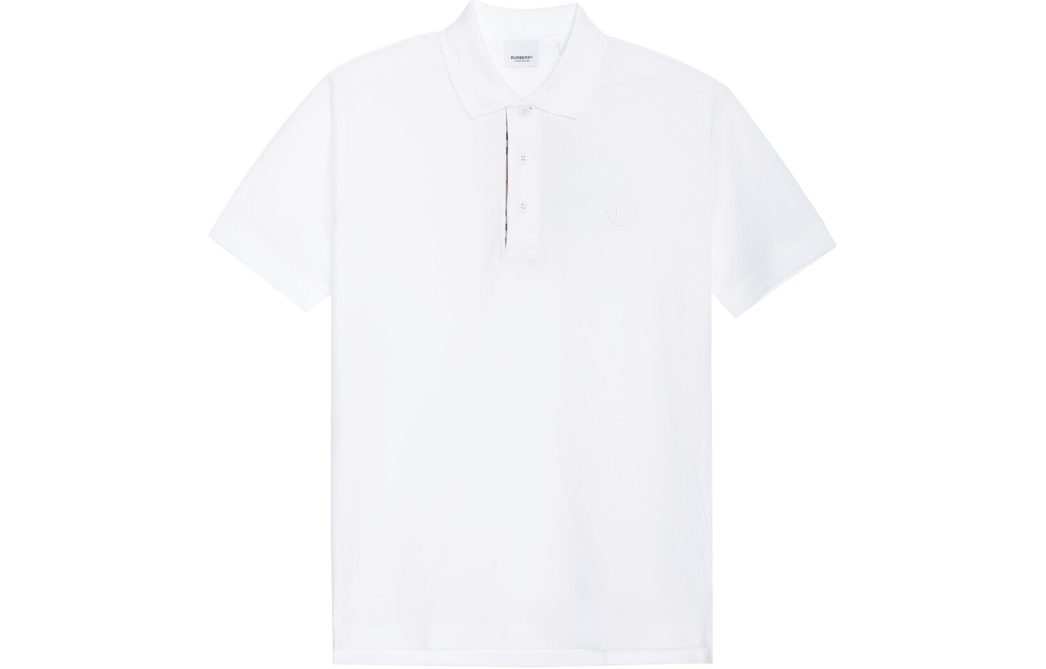 Поло из хлопка пике с монограммой Burberry, белый
Поло из хлопка пике с монограммой Burberry, белый