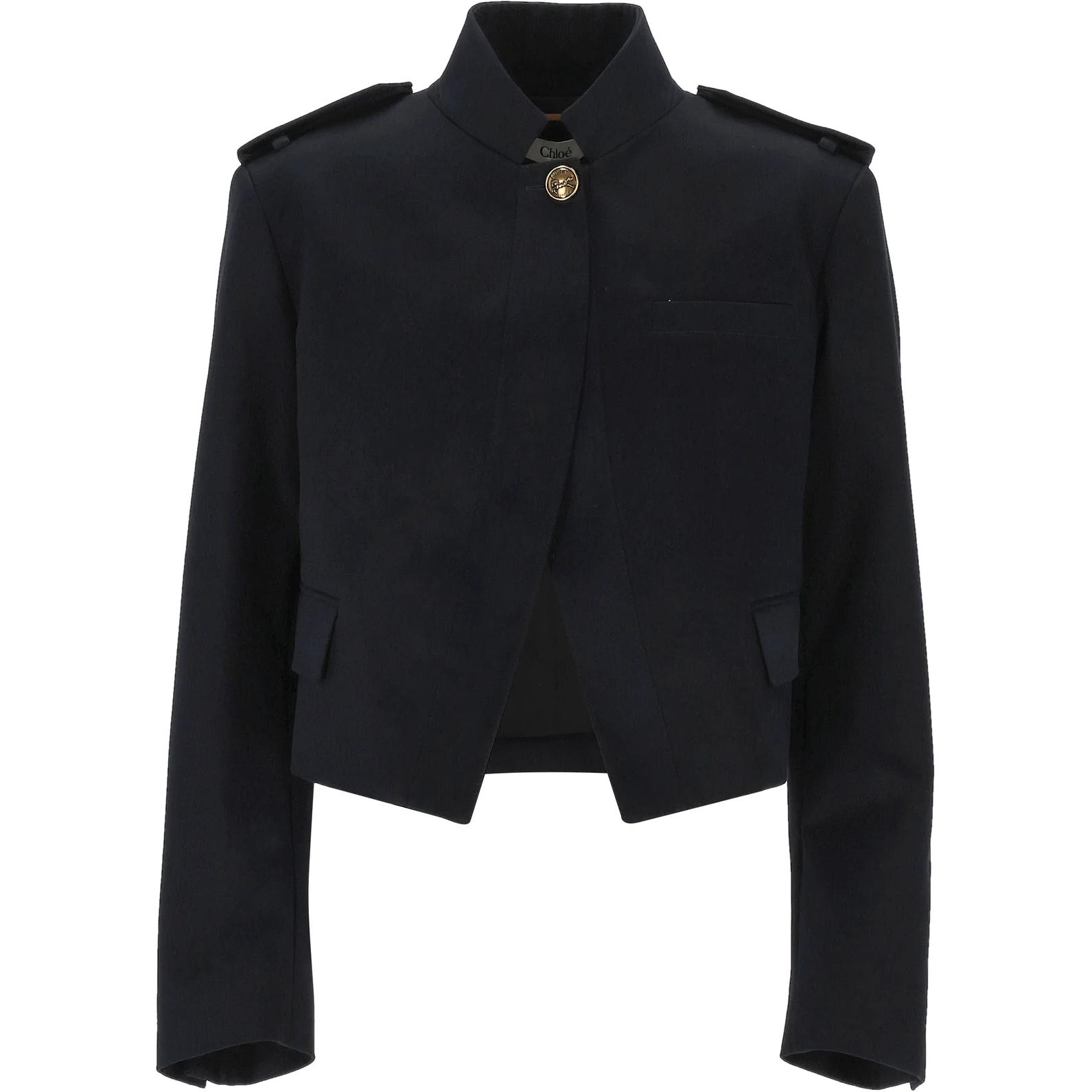 Chloé Короткая куртка со стойкой, Black
Chloé Короткая куртка со стойкой, Black