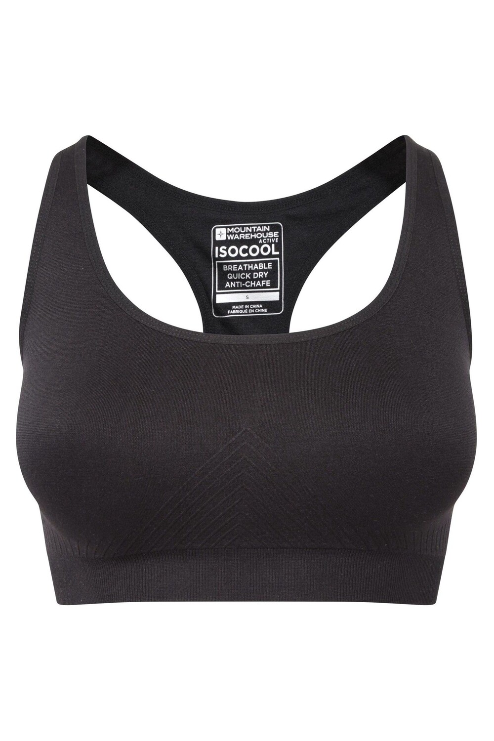 Женский бесшовный спортивный бюстгальтер с защитой от натирания спины Mountain Warehouse, черный
Женский бесшовный спортивный бюстгальтер с защитой от натирания спины Mountain Warehouse, черный