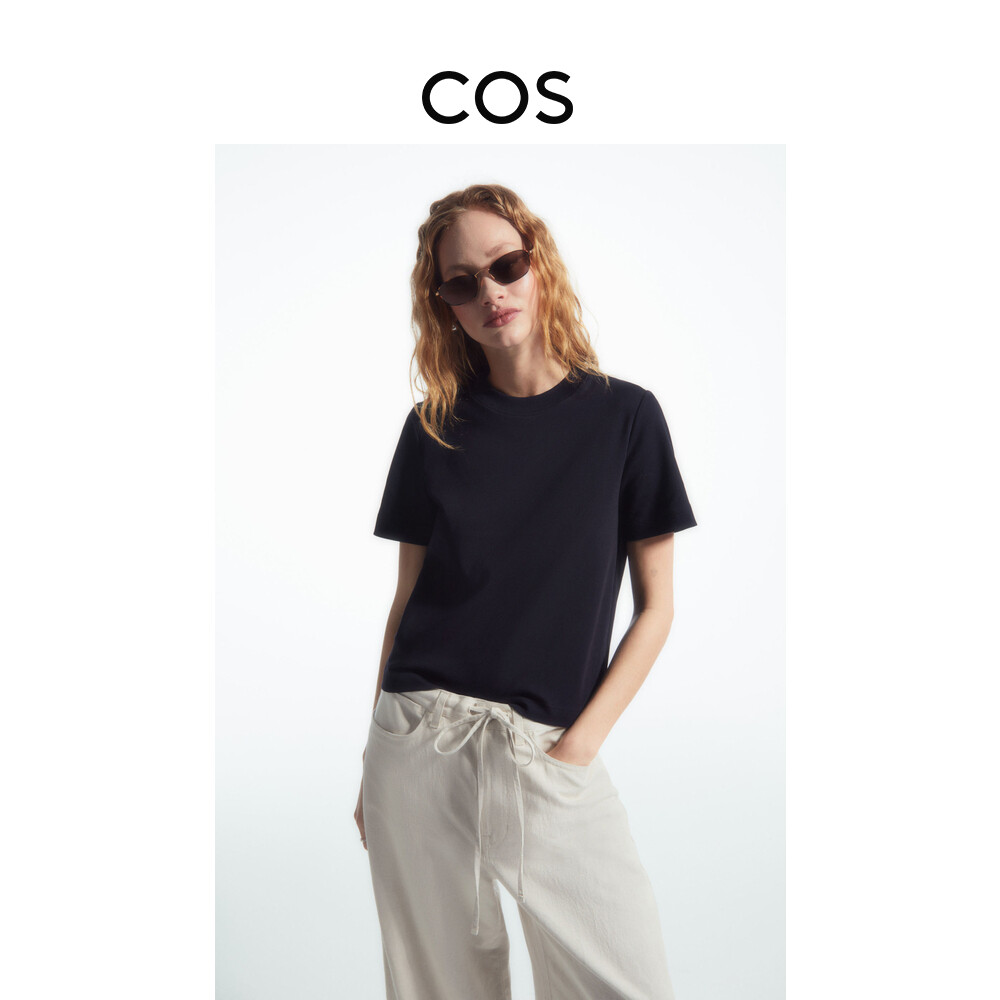 Женская футболка Cos с круглым вырезом, темно-синий
Женская футболка Cos с круглым вырезом, темно-синий