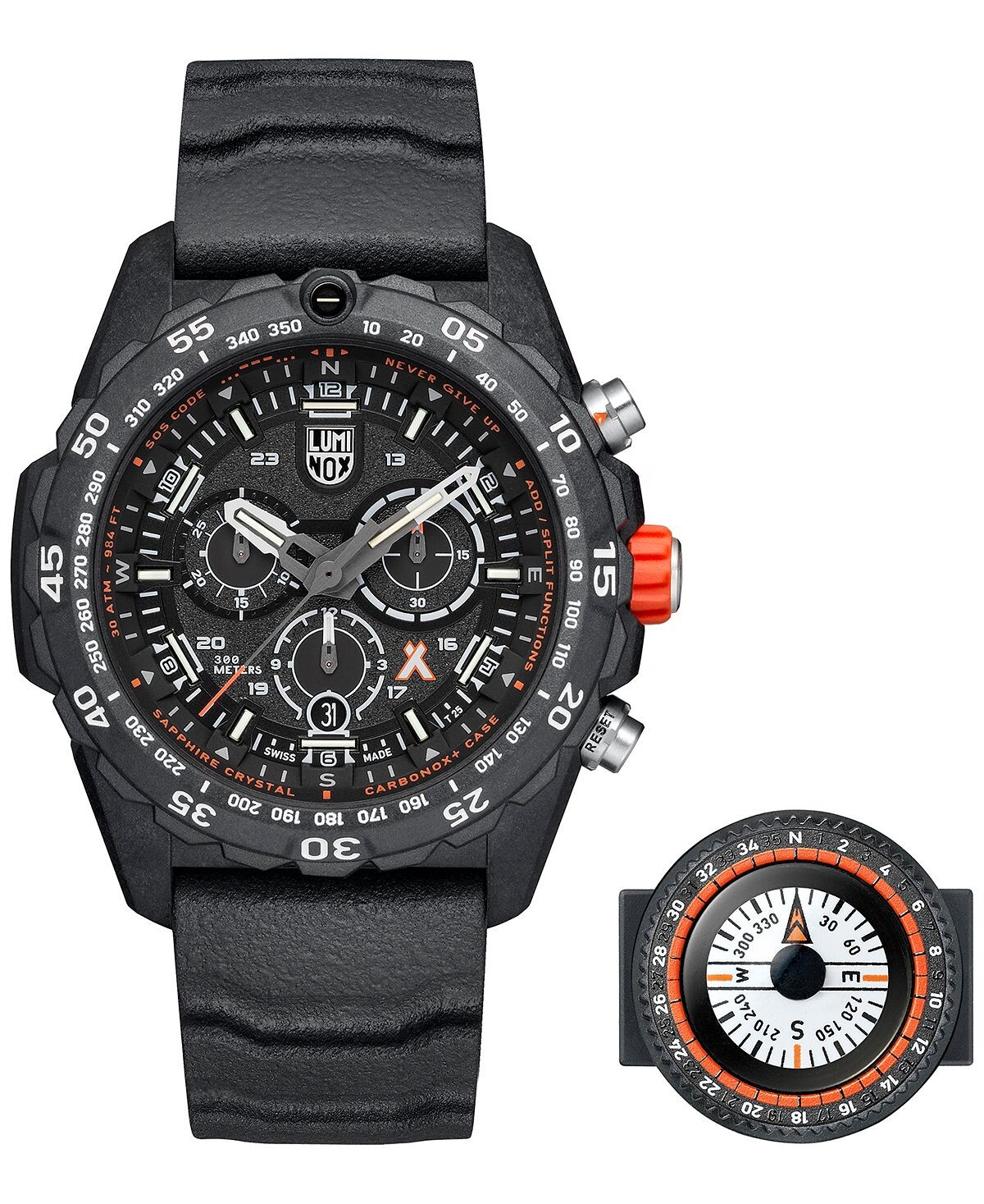 Мужские швейцарские часы с хронографом Bear Grylls Survival Master Series Compass, оранжевые часы с резиновым ремешком, 45 мм Luminox
Мужские швейцарские часы с хронографом Bear Grylls Survival Master Series Compass, оранжевые часы с резиновым ремешком, 45 мм Luminox