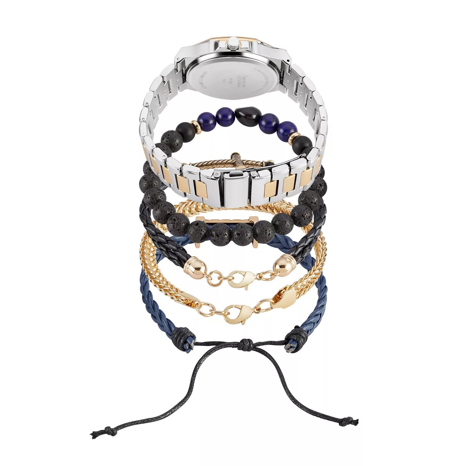 Мужские аналоговые часы и браслет American Exchange, набор из 4 предметов
Мужские аналоговые часы и браслет American Exchange, набор из 4 предметов